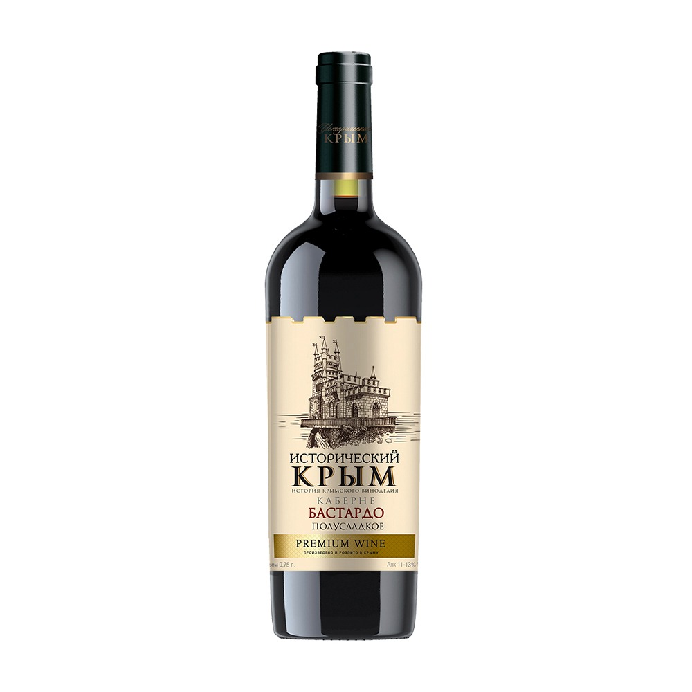 Изображение товара Вино Исторический Крым Каберне Бастардо кр п/сл 11-13% 0,75л