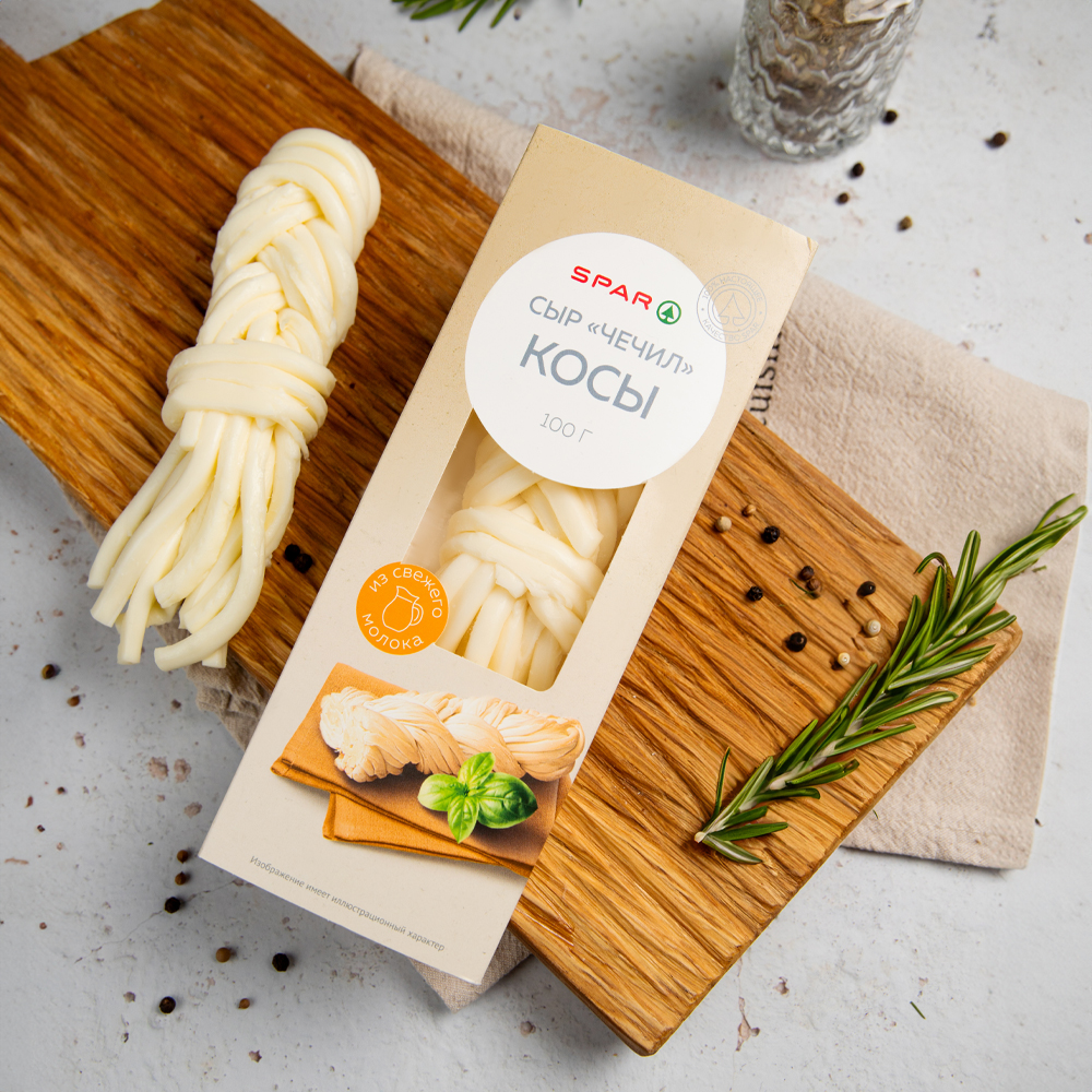 Изображение товара Сыр SPAR Чечил Косичка 40% 100г