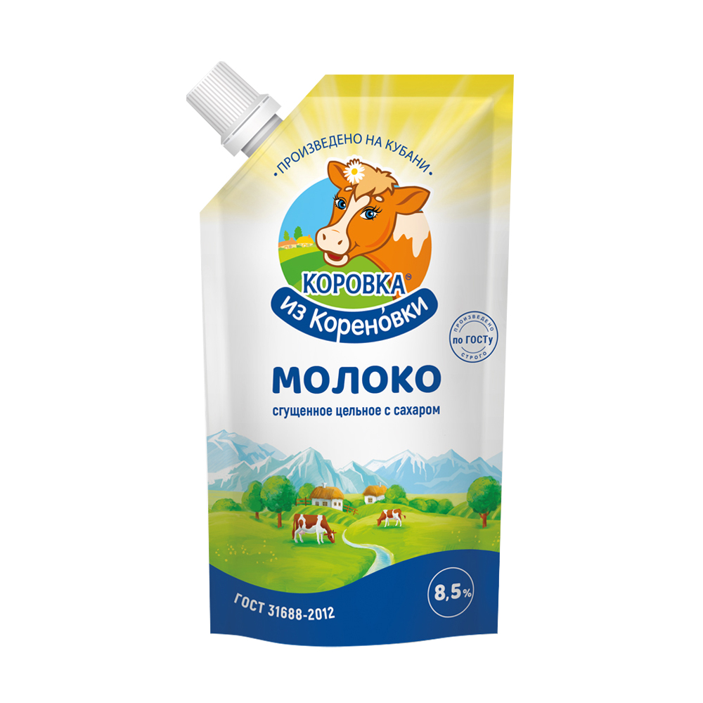 Изображение товара Молоко Сгущенное Коровка из Кореновки 8,5% 650г дой-пак
