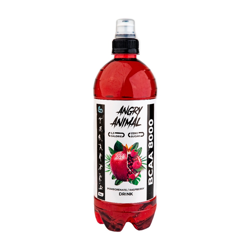 Изображение товара Angry Animal BCAA Малина Гранат 0,7 л — энергетический напиток