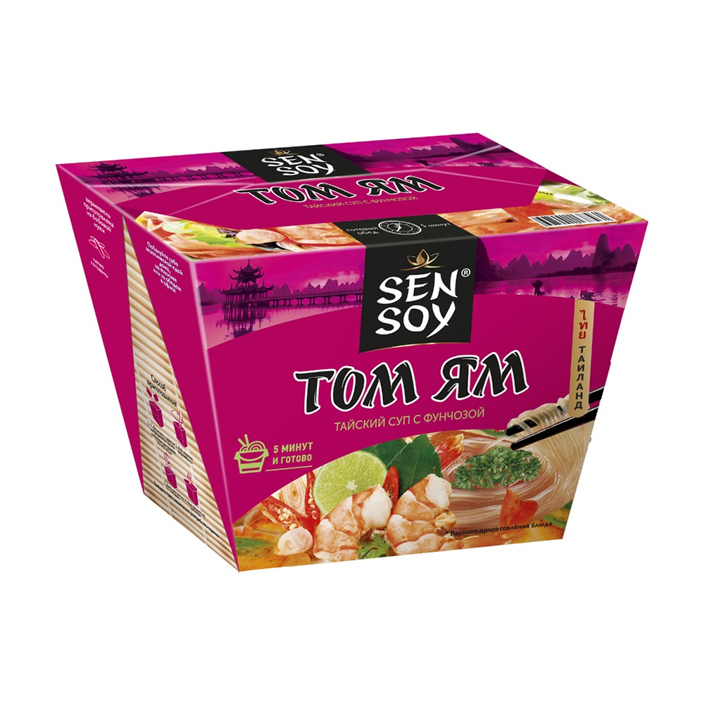 Изображение товара Вермишель Sen Soy Том Ям 125г