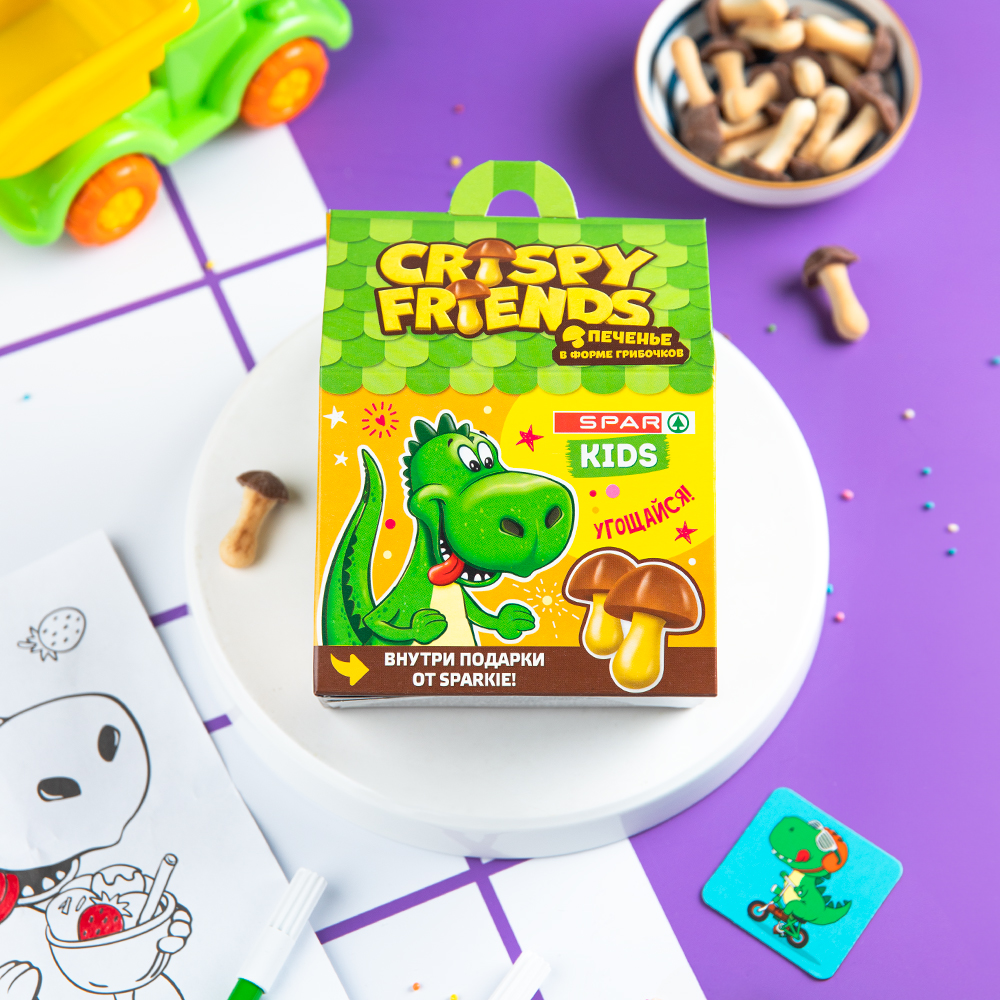 Изображение товара SPAR KIDS Грибочки Печенье 42 г — мягкое детское лакомство
