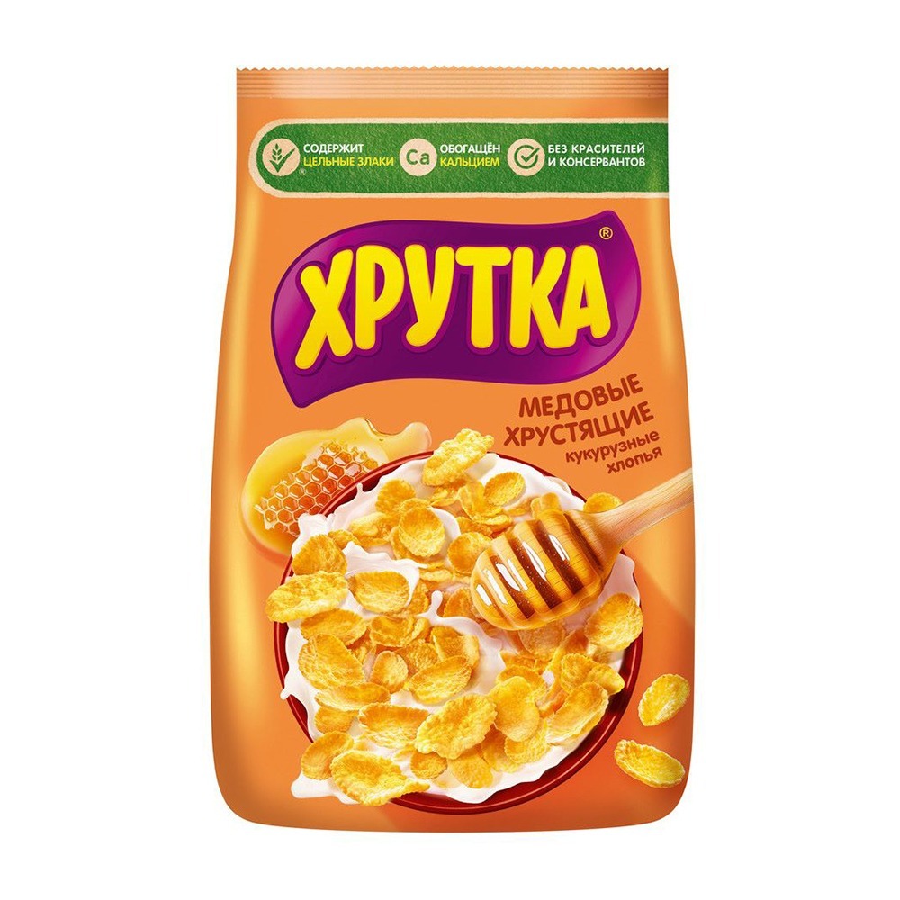 Изображение товара Хрутка Медовые Хрустящие Хлопья 270 г - быстрый завтрак