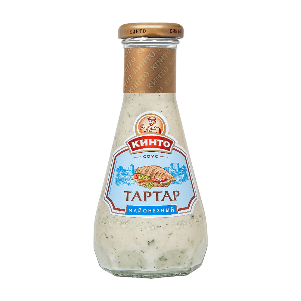 Изображение товара Кинто Тартар Майонез 280мл — пикантный тартар для салатов и закусок