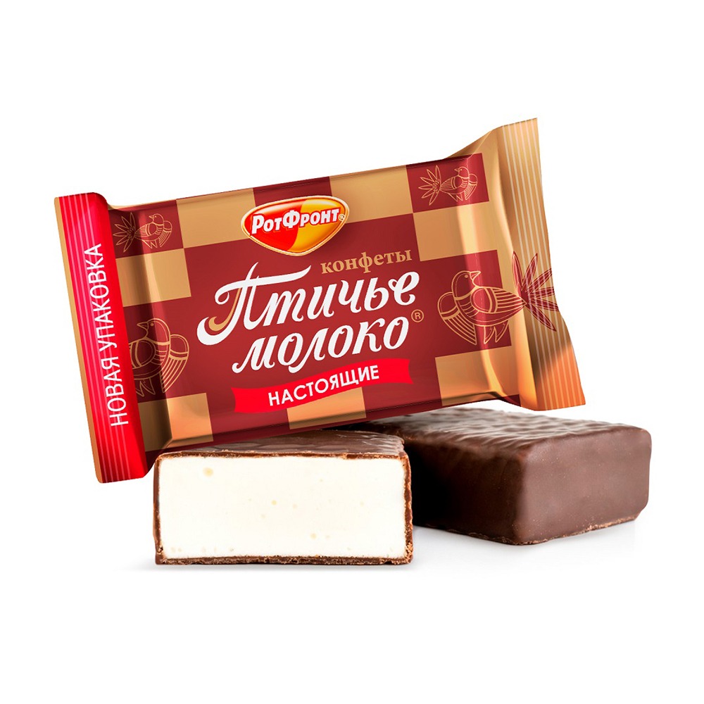 Изображение товара Конфеты Рот Фронт Птичье Молоко Сливочно-Ванильные Крупные