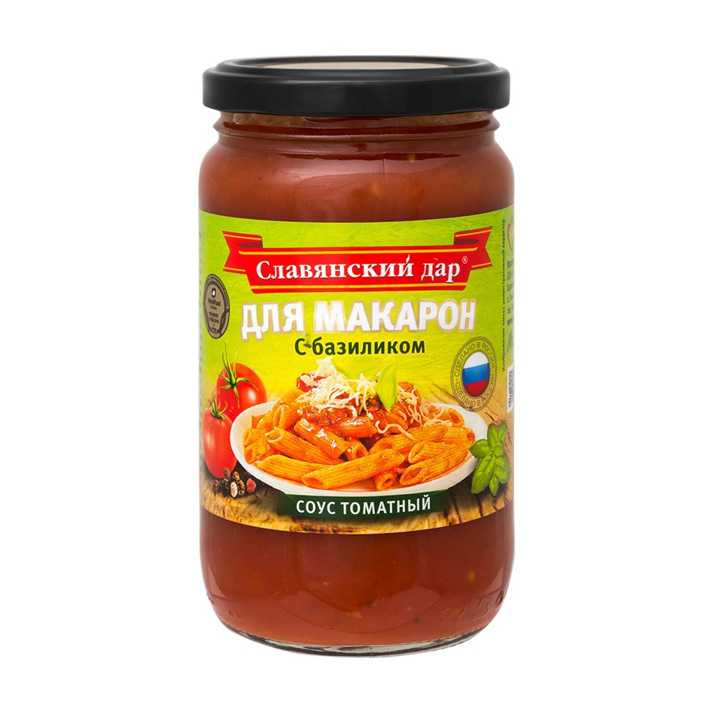 Изображение товара Соус Славянский Дар для Макарон с Базиликом 360г