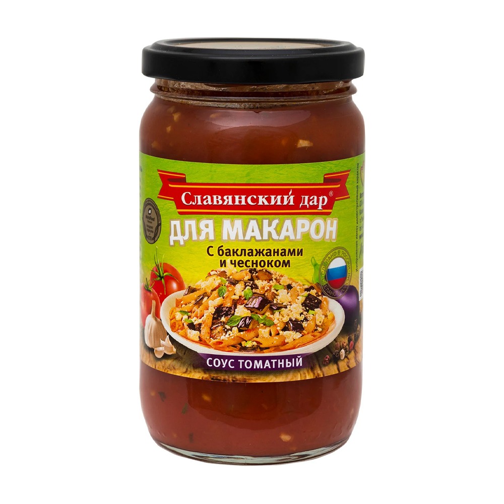 Изображение товара Соус Славянский Дар с Баклажанами и Чесноком 360г
