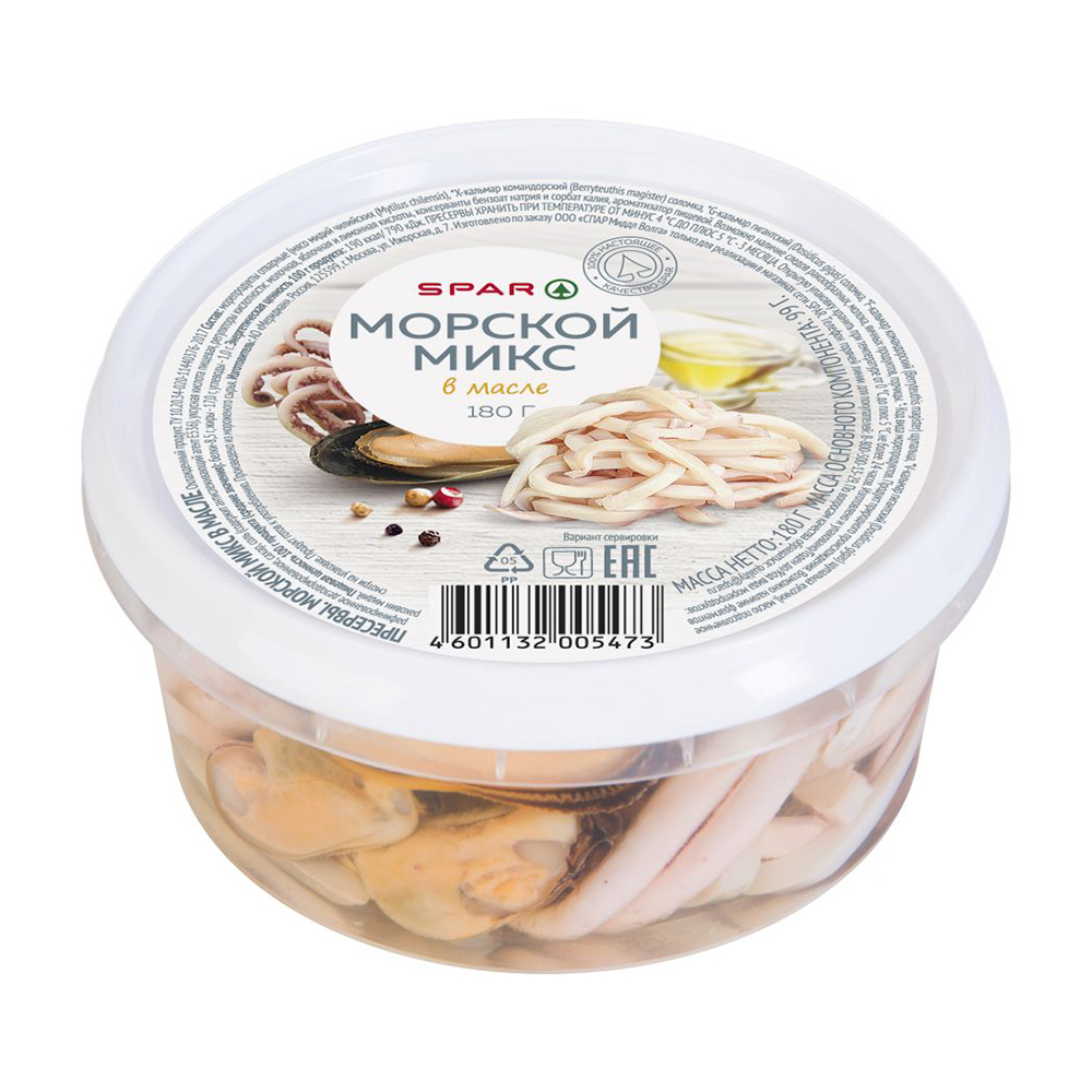 Изображение товара Морской Микс SPAR в Масле 180г