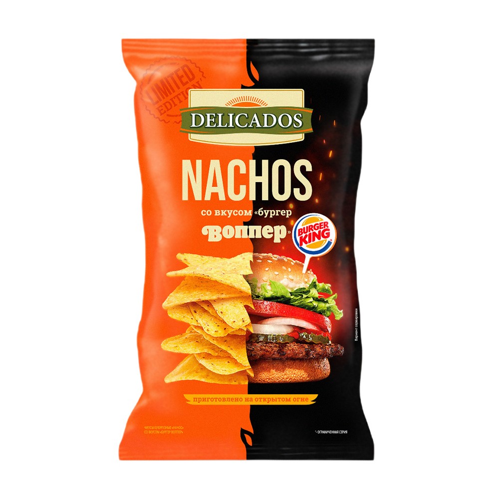 Изображение товара Чипсы Кукурузные Delicados Бургер Воппер 140г