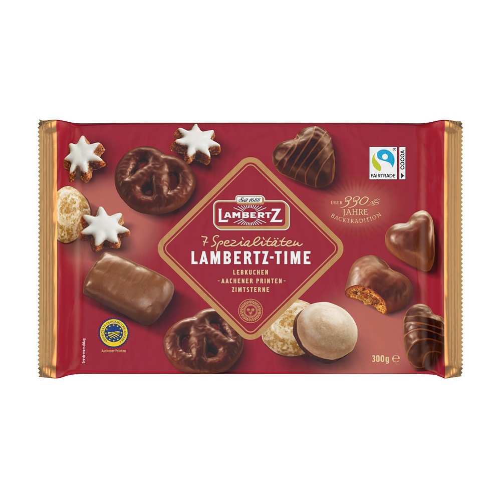 Изображение товара Пряники Lambertz Time Имбирные Ассорти 300г