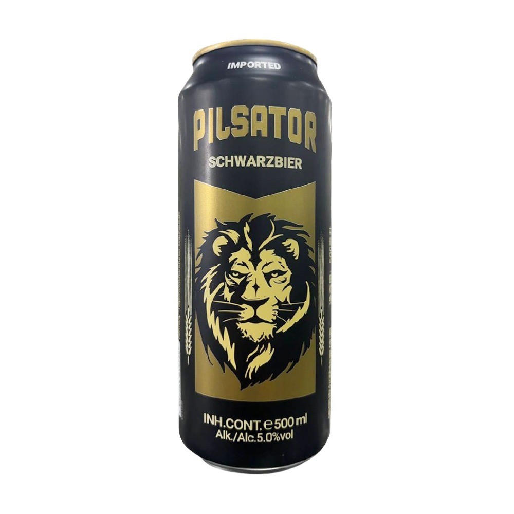 Изображение товара Пиво Pilsator Schwarzbier Темное 5% 0,5л