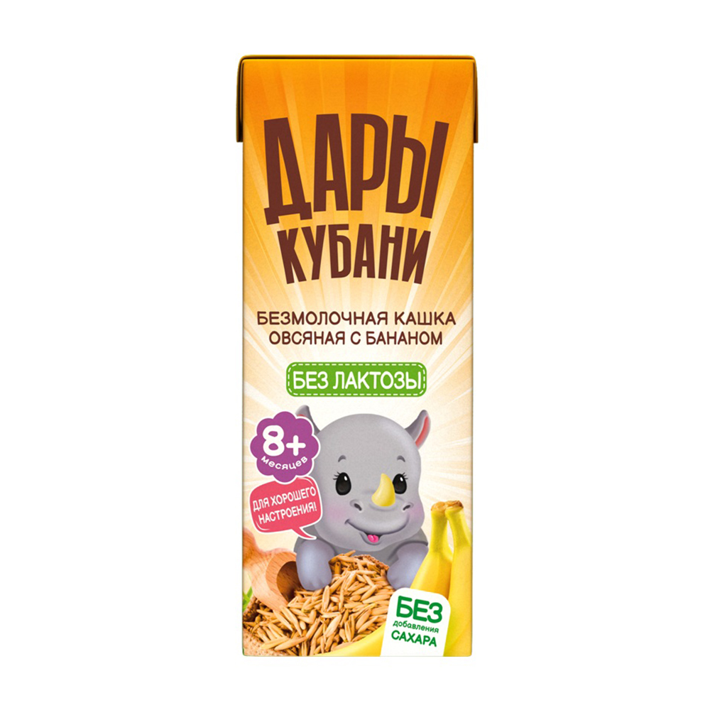 Изображение товара Каша Дары Кубани Овсяная Безмолочная с Бананом 200мл