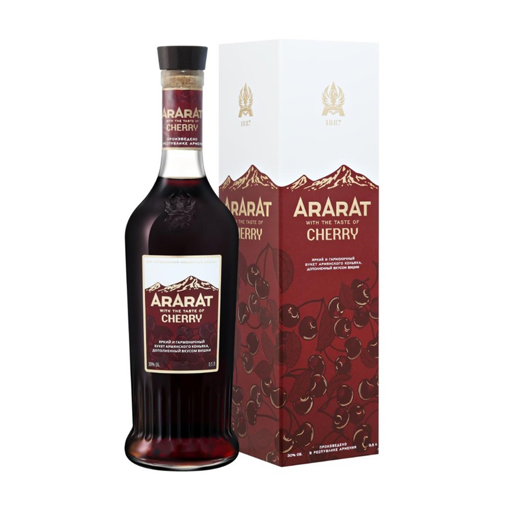 Изображение товара Арарат Вишня 30% 0,5 л – коньяк с вишневым вкусом