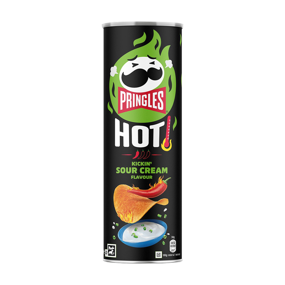 Изображение товара Чипсы Pringles Hot Сметана и Лук 160г