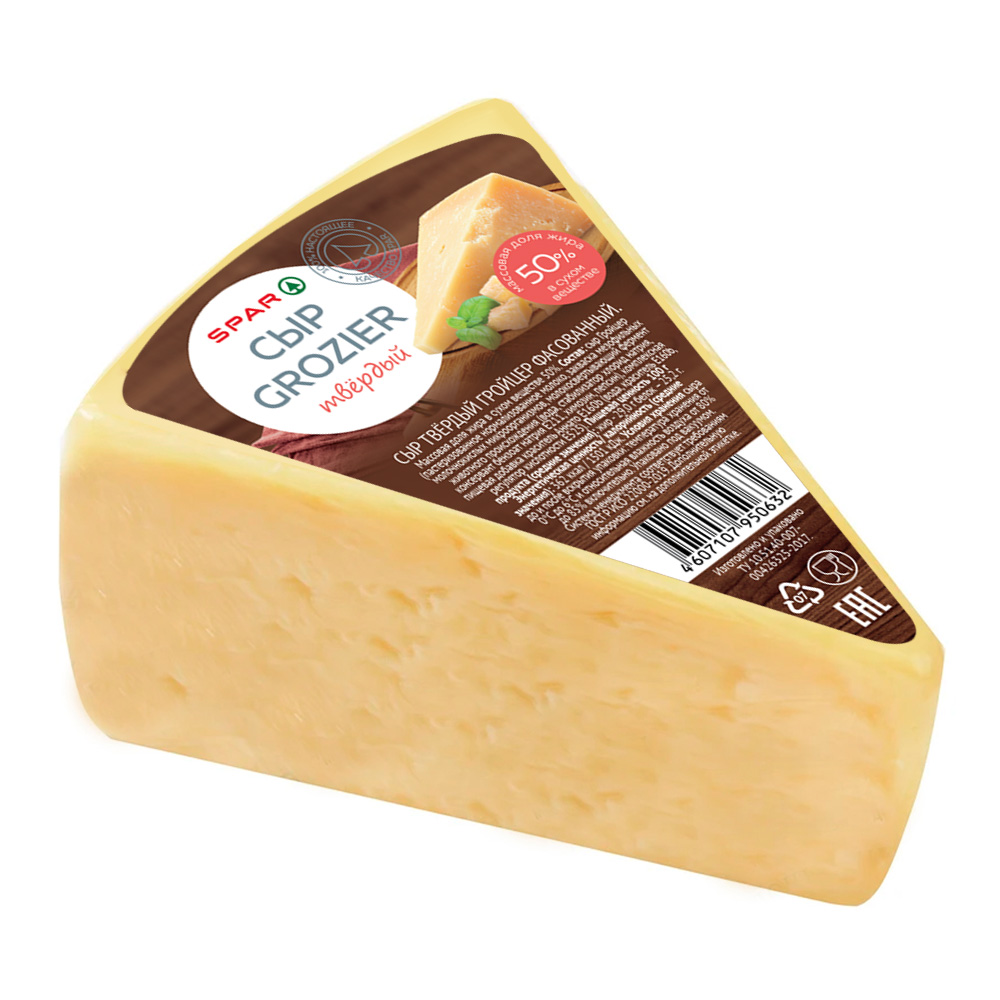 Изображение товара Сыр SPAR Гройцер 50%