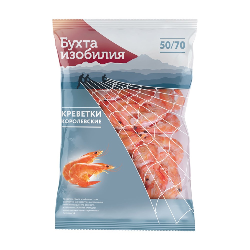 Изображение товара Креветка Королевская Бухта Изобилия в/м 50/70 1кг