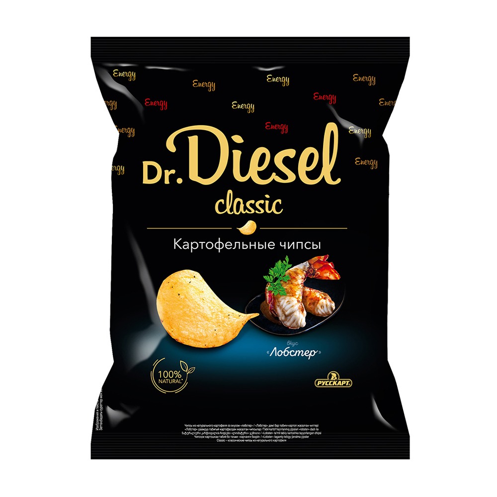 Изображение товара Чипсы Картофельные Dr.Diesel Лобстер 120г