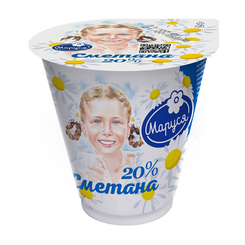 Изображение товара Сметана Маруся 20% 300г