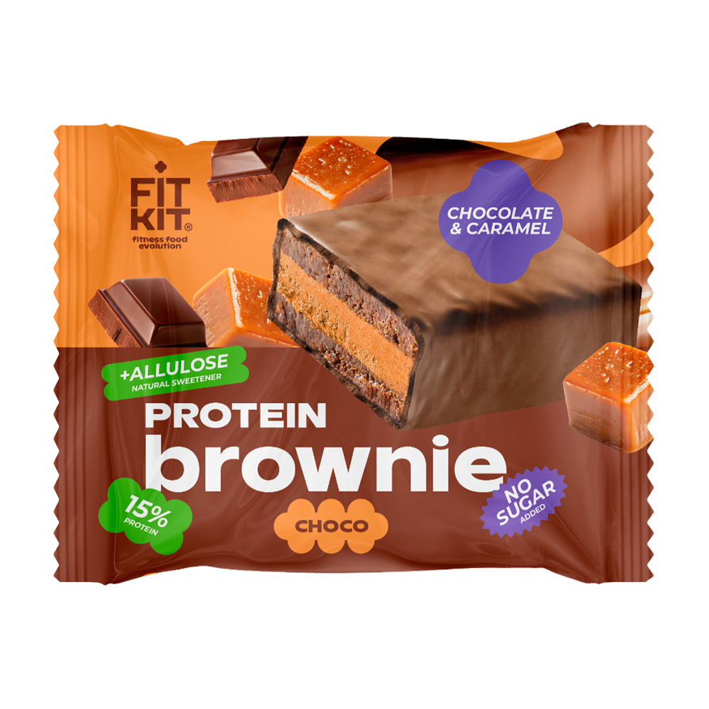 Изображение товара Fit Kit Брауни Шоколад Карамель 50г