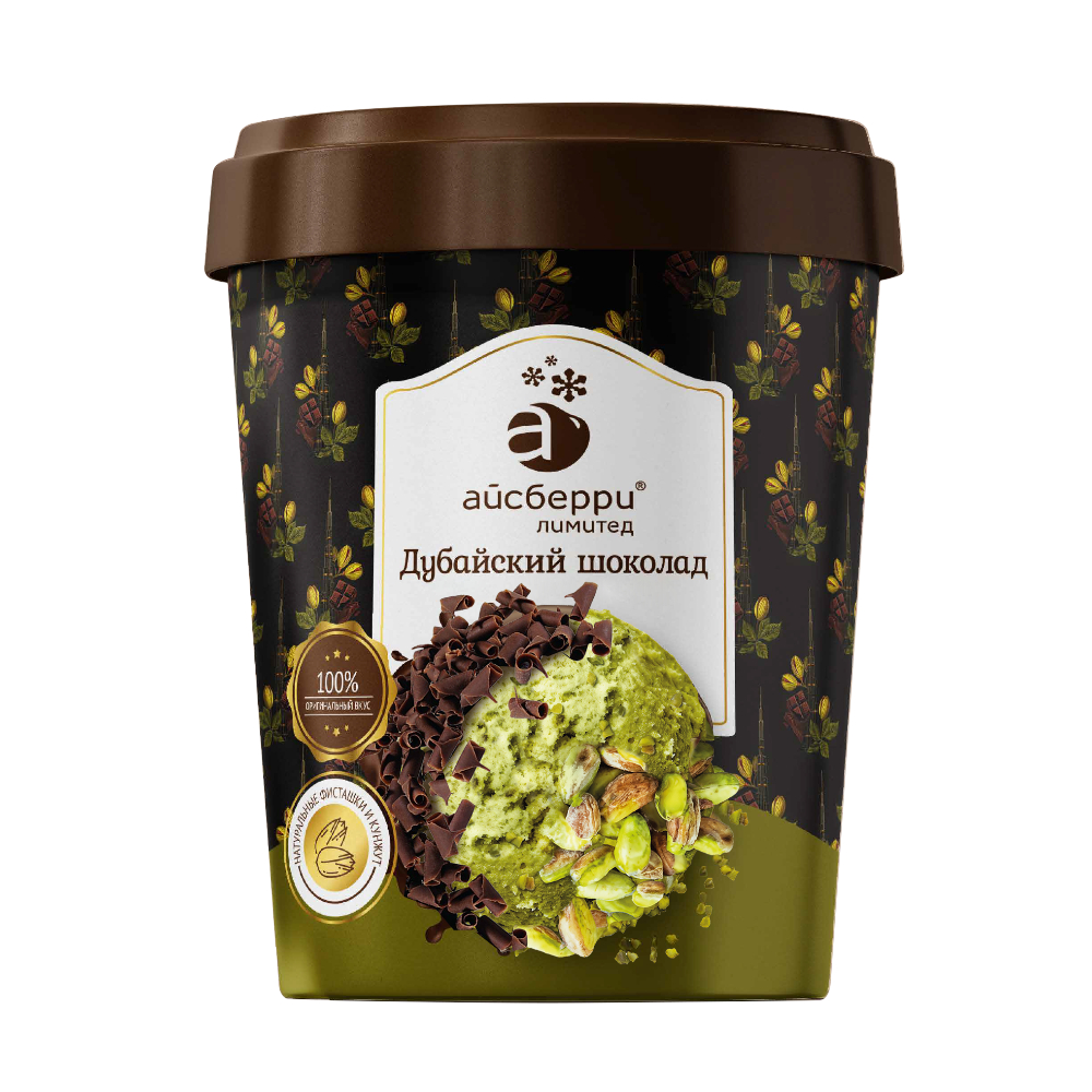Изображение товара Мороженое Айсберри Дубайский Шоколад 275 г