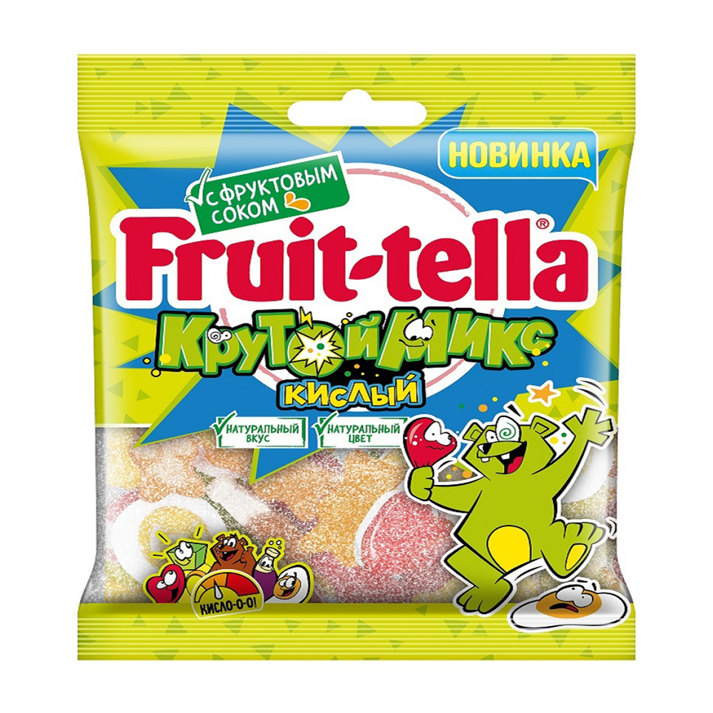 Изображение товара FRUIT-TELLA Крутой Микс кисло́й мармелад 70 г