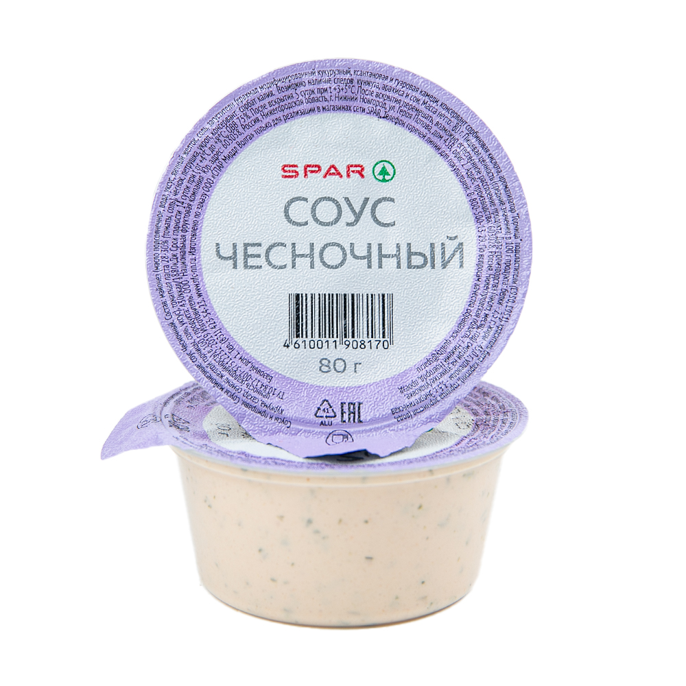Изображение товара Соус SPAR Чесночный 80г