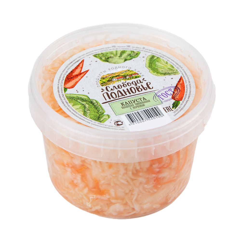 Изображение товара Капуста Слобода Подновье Квашеная с Морковью 500г