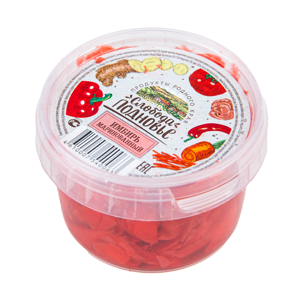 Изображение товара Имбирь маринованный Слобода Подновье, 200 г