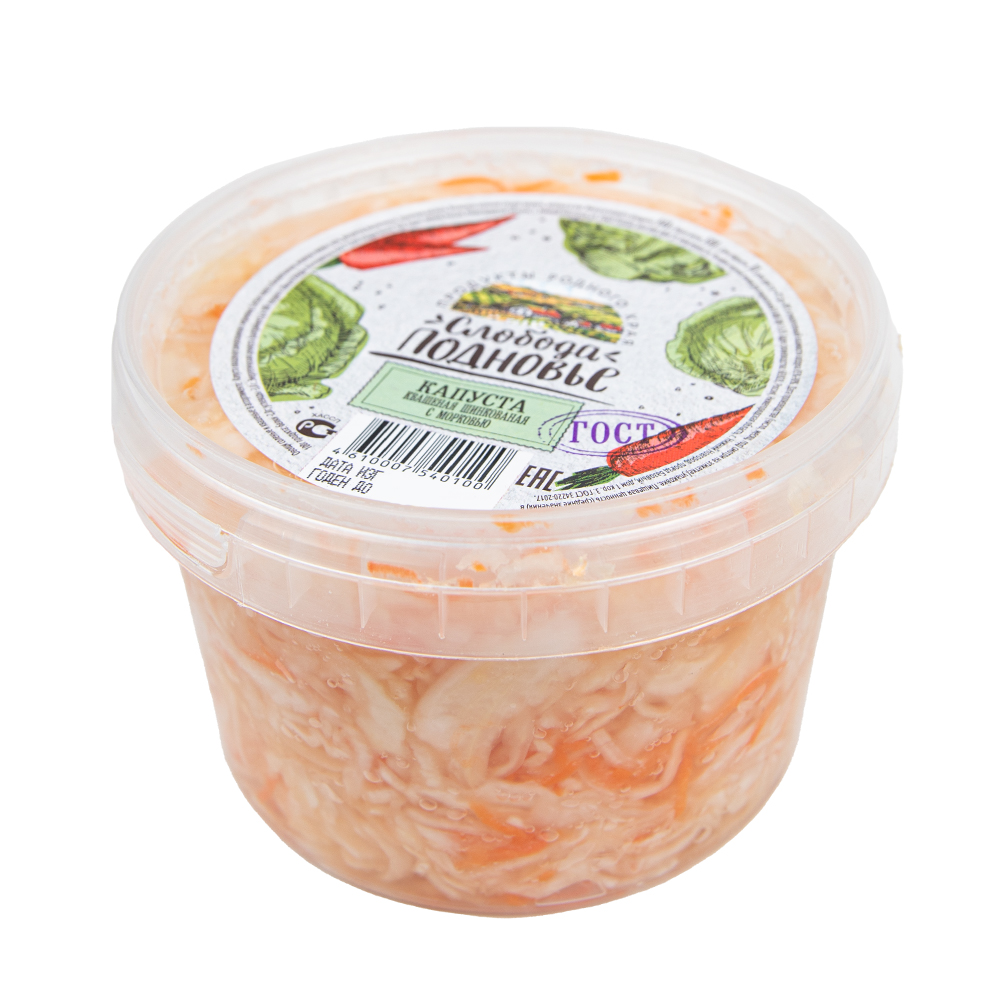 Изображение товара Капуста Слобода Подновье Шинкованная с Морковью 250г