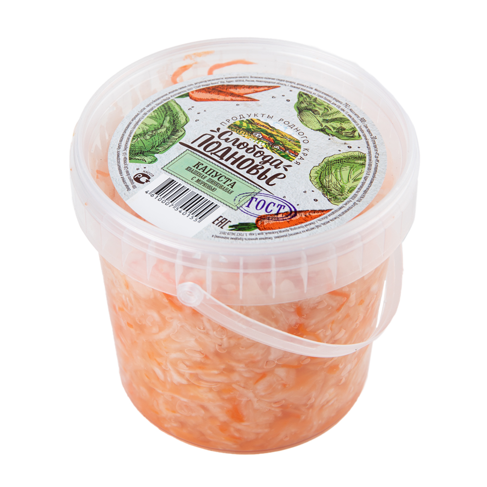 Изображение товара Капуста Слобода Подновье Квашеная с Морковью 900г