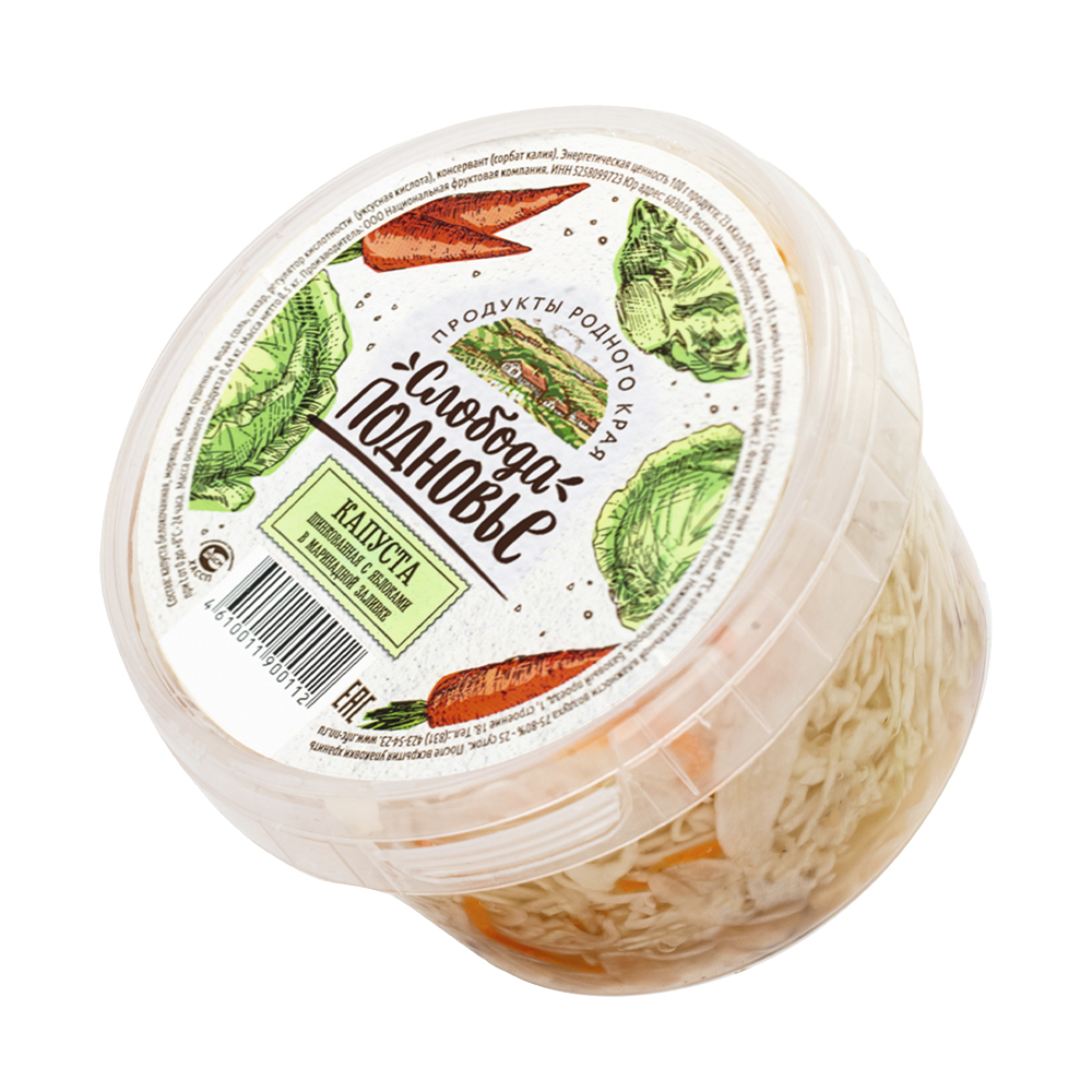 Изображение товара Слободa Подновье Шинков. капуста с яблоками 500 г