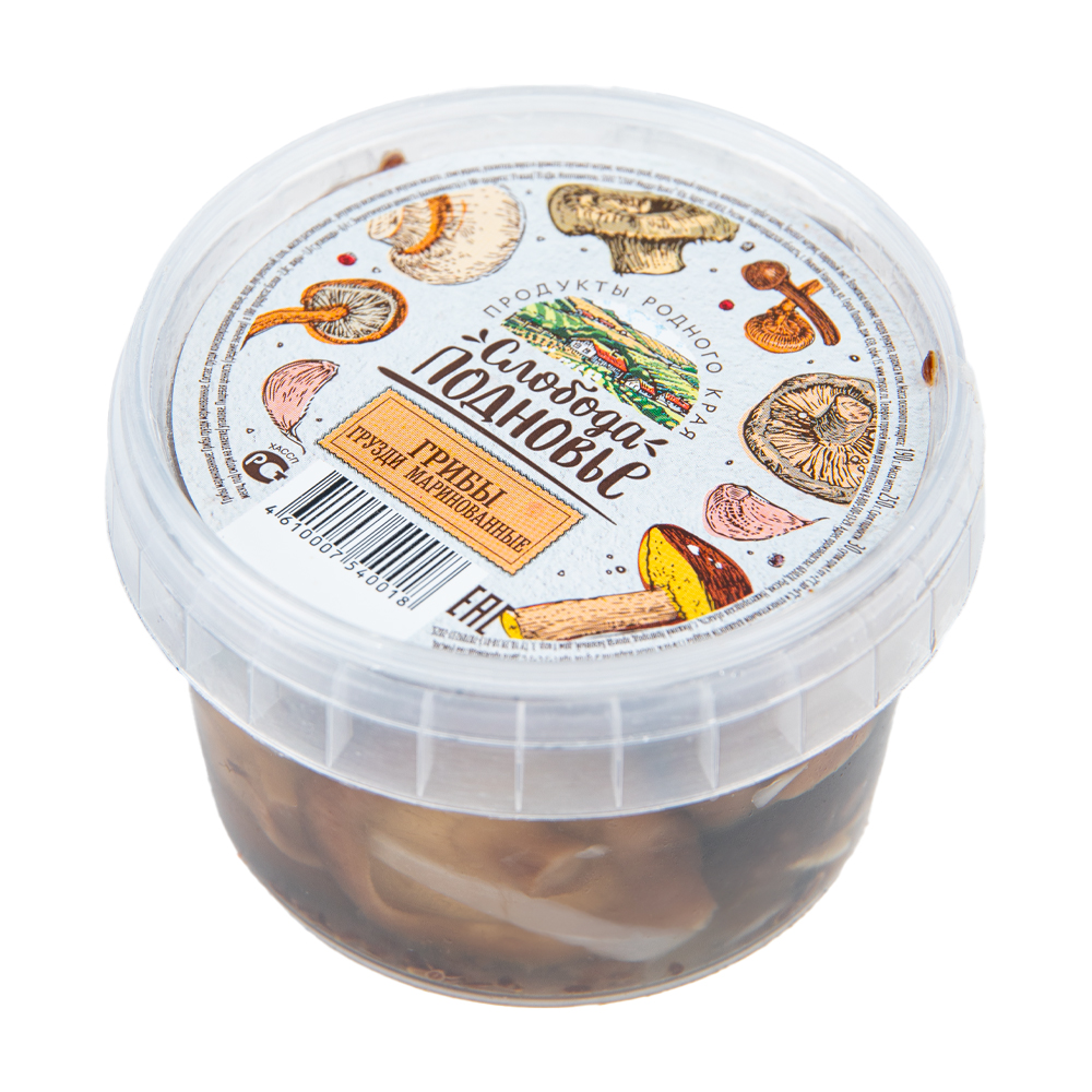 Изображение товара Грибы Грузди Слобода Подновье Маринованные 250г