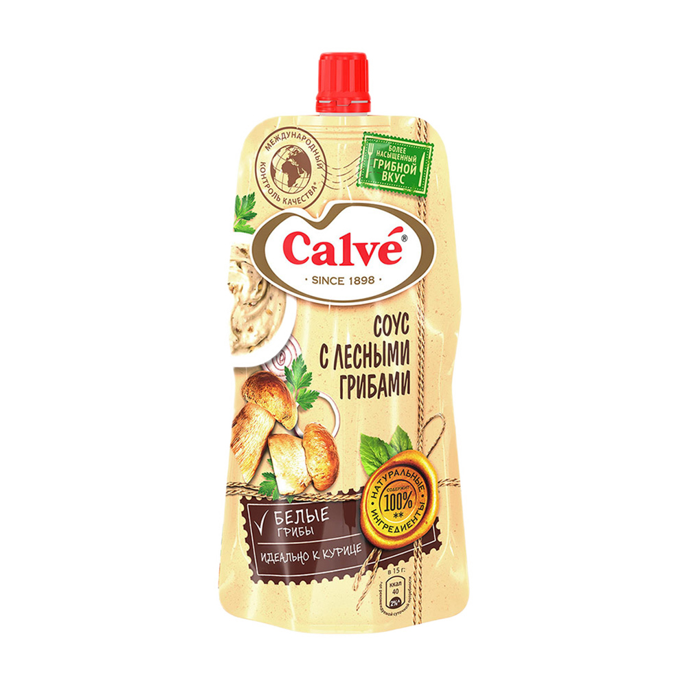 Изображение товара Соус Calve Лесные Грибы 230г дой-пак