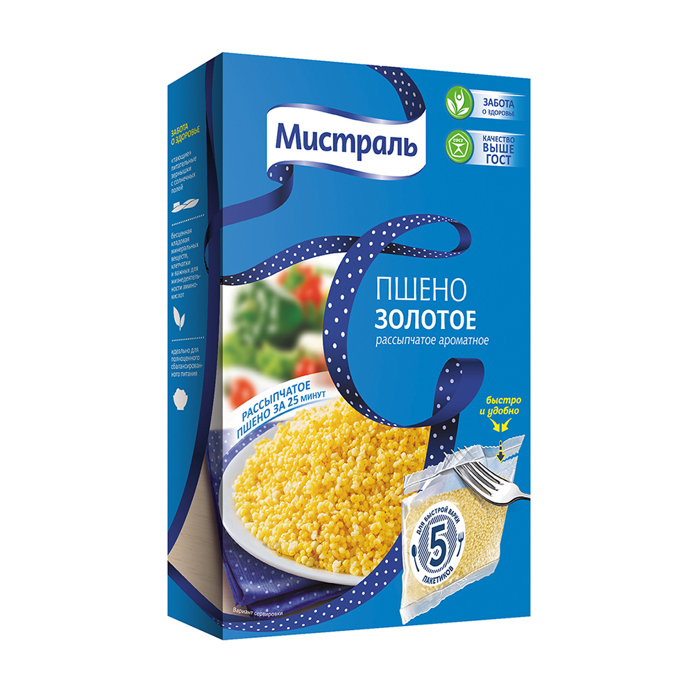 Изображение товара Пшено Мистраль Золотое 5*80г