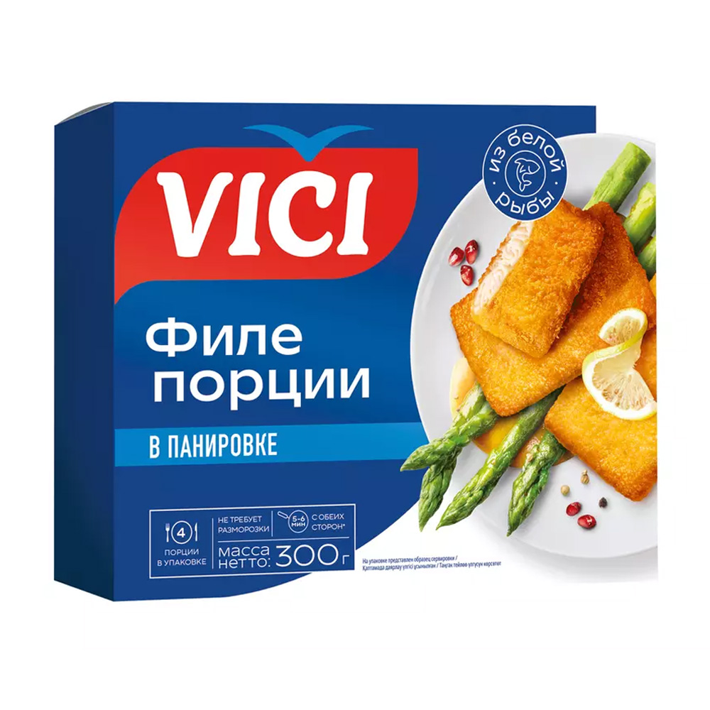 Изображение товара Порции из Филе Минтая Vici в Панировке 300г