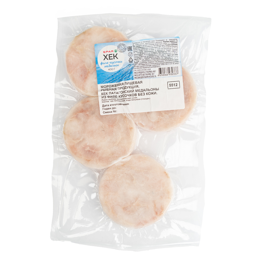 Изображение товара Филе Хека SPAR Медальоны 400г