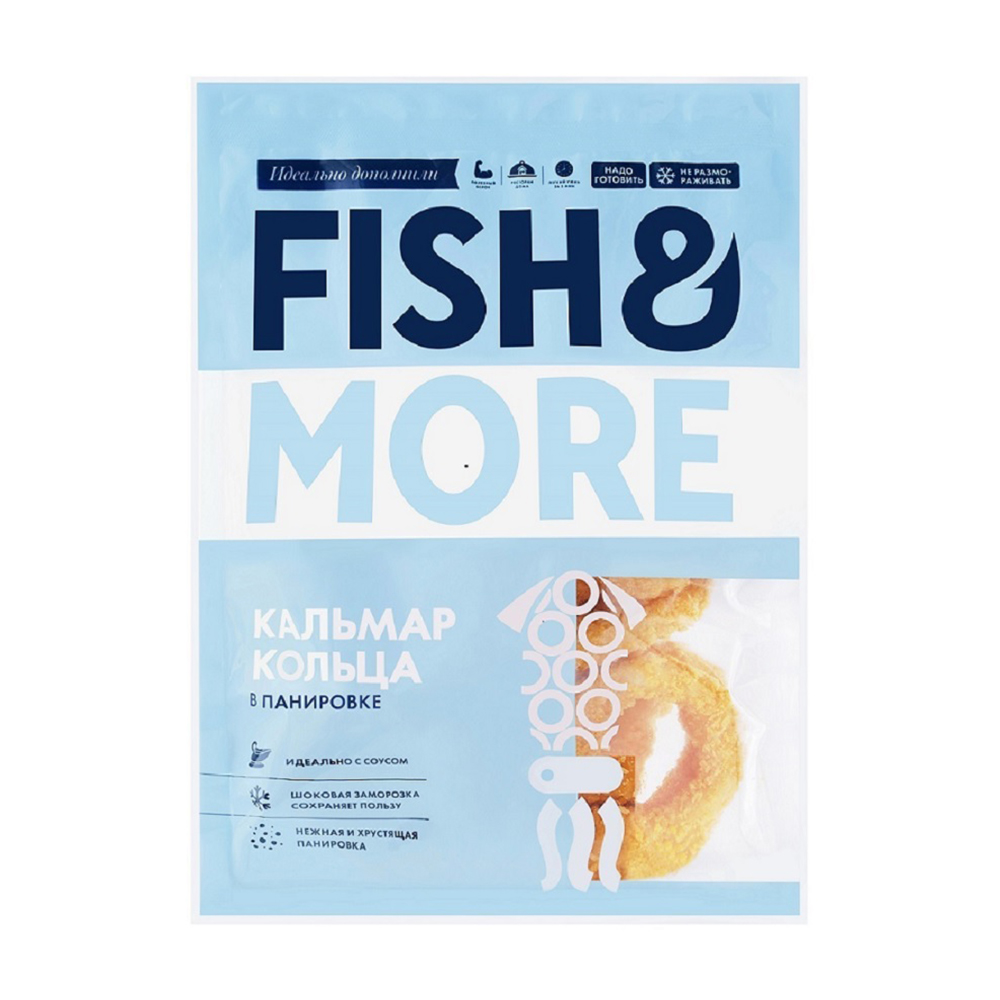Изображение товара Кальмар Fish&More Кольца в Панировке 500г