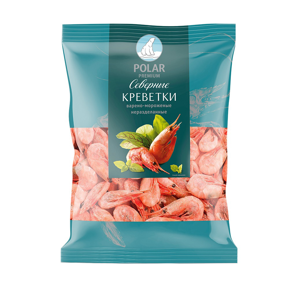 Изображение товара Креветки Северные Polar Средние Неразделанные в/м 400г
