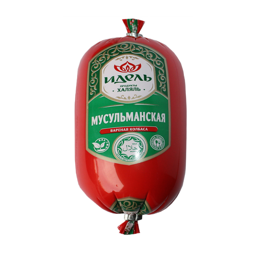 Изображение товара Колбаса Вареная Идель Мусульманская Халяль 400г