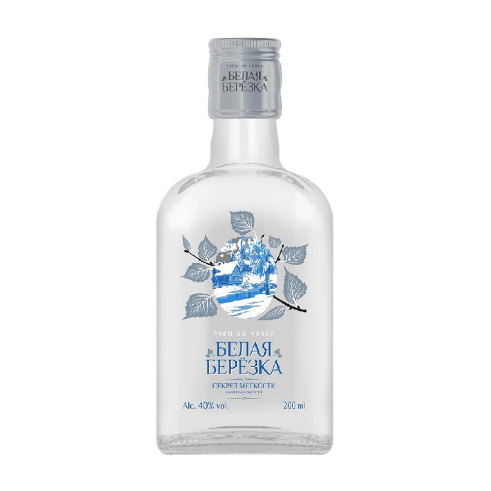 Изображение товара Водка Белая Березка 40% 0,2л