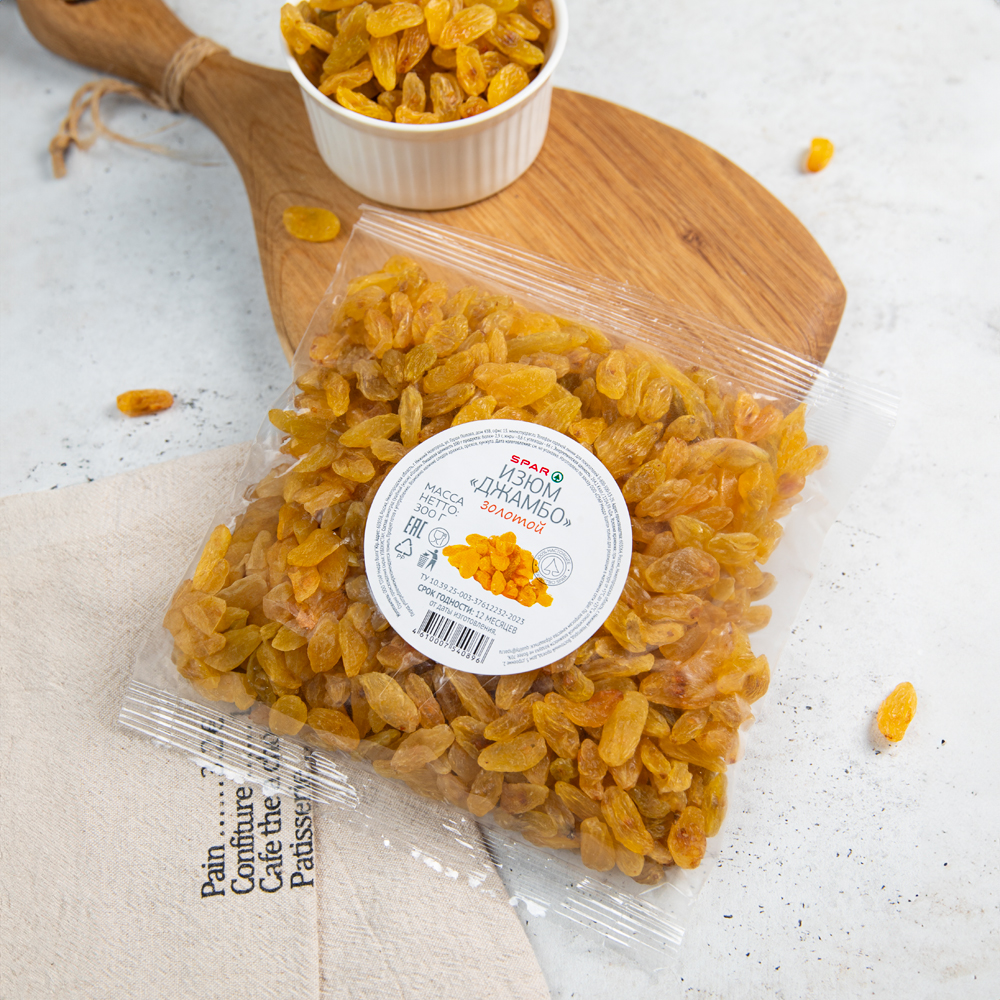 Изображение товара Изюм SPAR Джамбо Золотой 300г