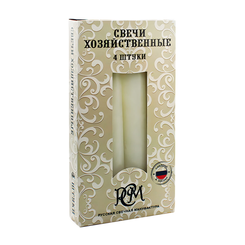 Изображение товара Свечи хозяйственные 155 мм, 4 шт — РСМ