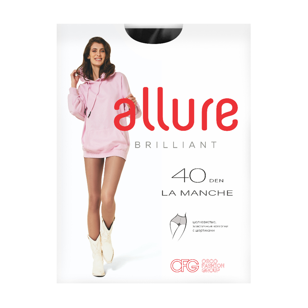 Изображение товара Колготки Allure La Manche Nero 40 Den р.2