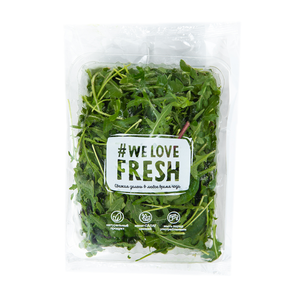 Изображение товара Салатный Микс We Love Fresh Руккола Мини Шпинат Мангольд 75г