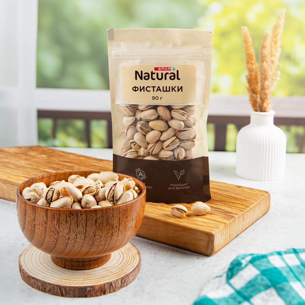 Изображение товара Фисташки SPAR NATURAL Жареные Соленые 90г