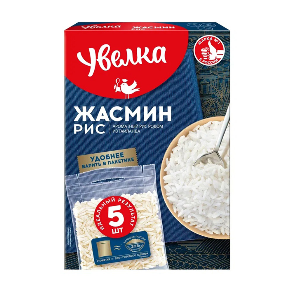 Изображение товара Рис Увелка Жасмин 5*80г