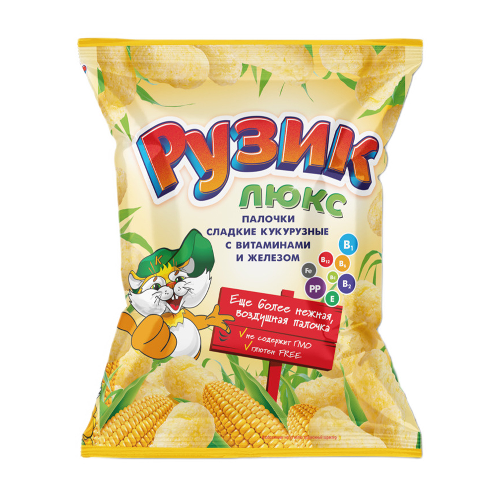 Изображение товара Кукурузные Палочки Рузик Люкс 170г