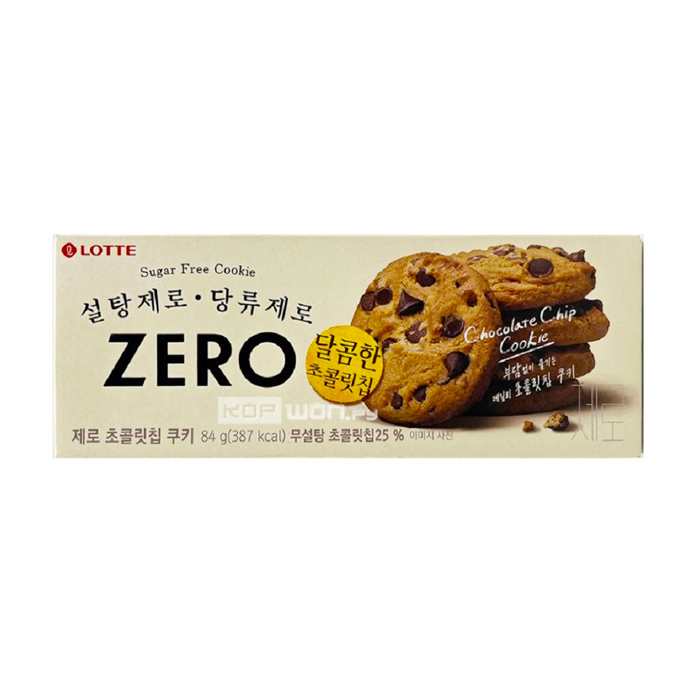 Изображение товара Печенье Lotte Zero с Шоколадной Крошкой без Сахара 84г