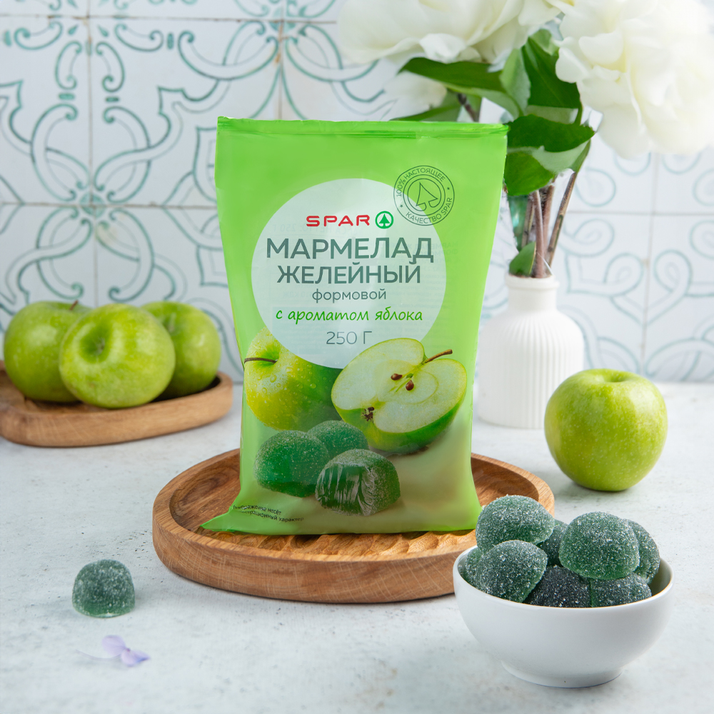 Изображение товара Мармелад SPAR с Ароматом Яблока 250г
