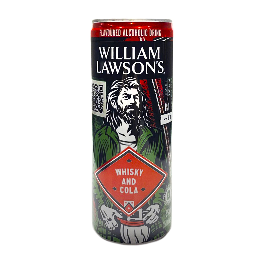 Изображение товара Напиток Слабоалкогольный Вильям Лоусон Кола 5% 0,25л